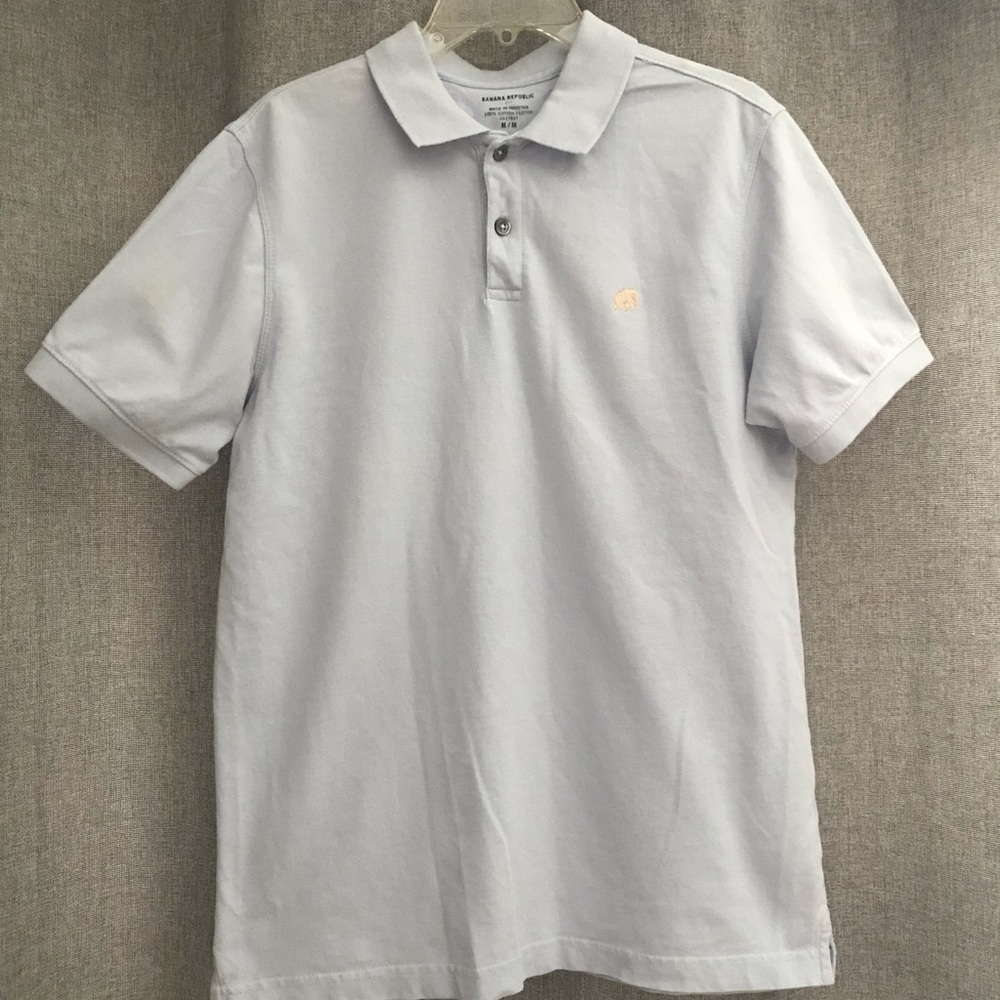 Banana Republic blue polo dress shirt
